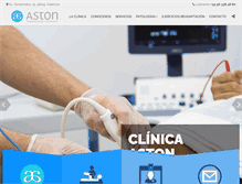 Tablet Screenshot of clinicaaston.com